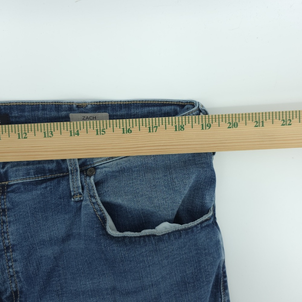 Mavi Zach Straight Leg Jeans Mens 38x32 Blue Denim Cotton Blend Comfort Stretch - Picture 8 of 12